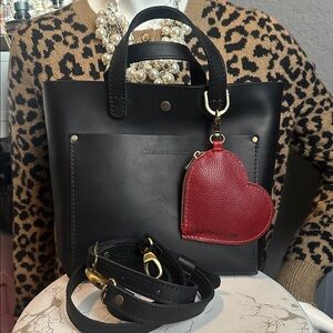 PLG black 🖤 mini crossbody bag chili red heart ❤️